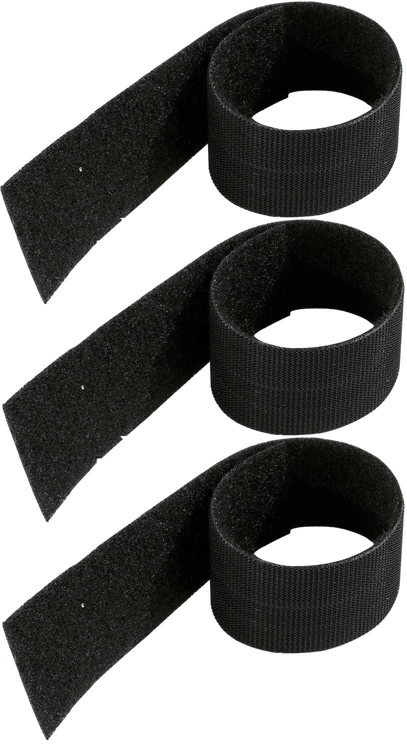 K&M 21403.003.55 Velcro Cable Holder - Black (3 Pieces) - PSSL ProSound and Stage Lighting