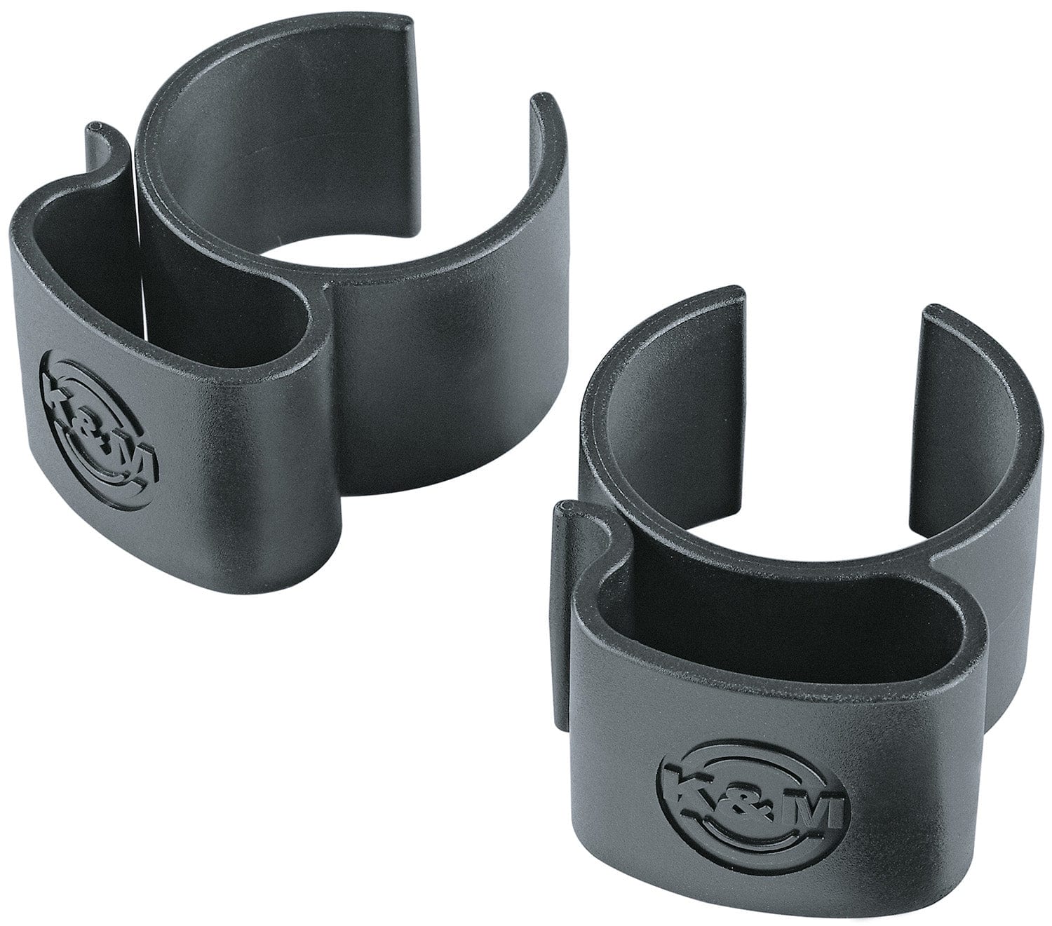 K&M 21406.000.55 Cable Clamp - Black (2 Pieces) - PSSL ProSound and Stage Lighting