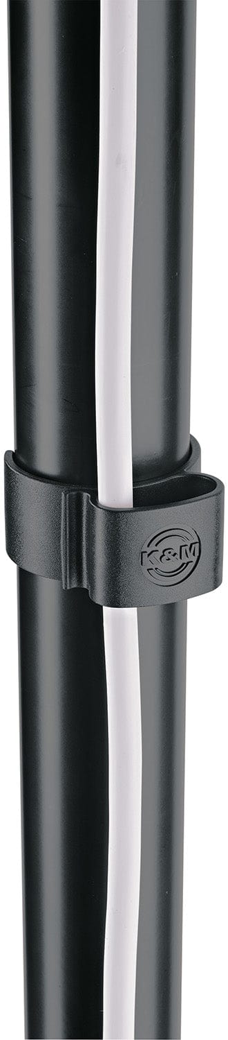 K&M 21406.000.55 Cable Clamp - Black (2 Pieces) - PSSL ProSound and Stage Lighting