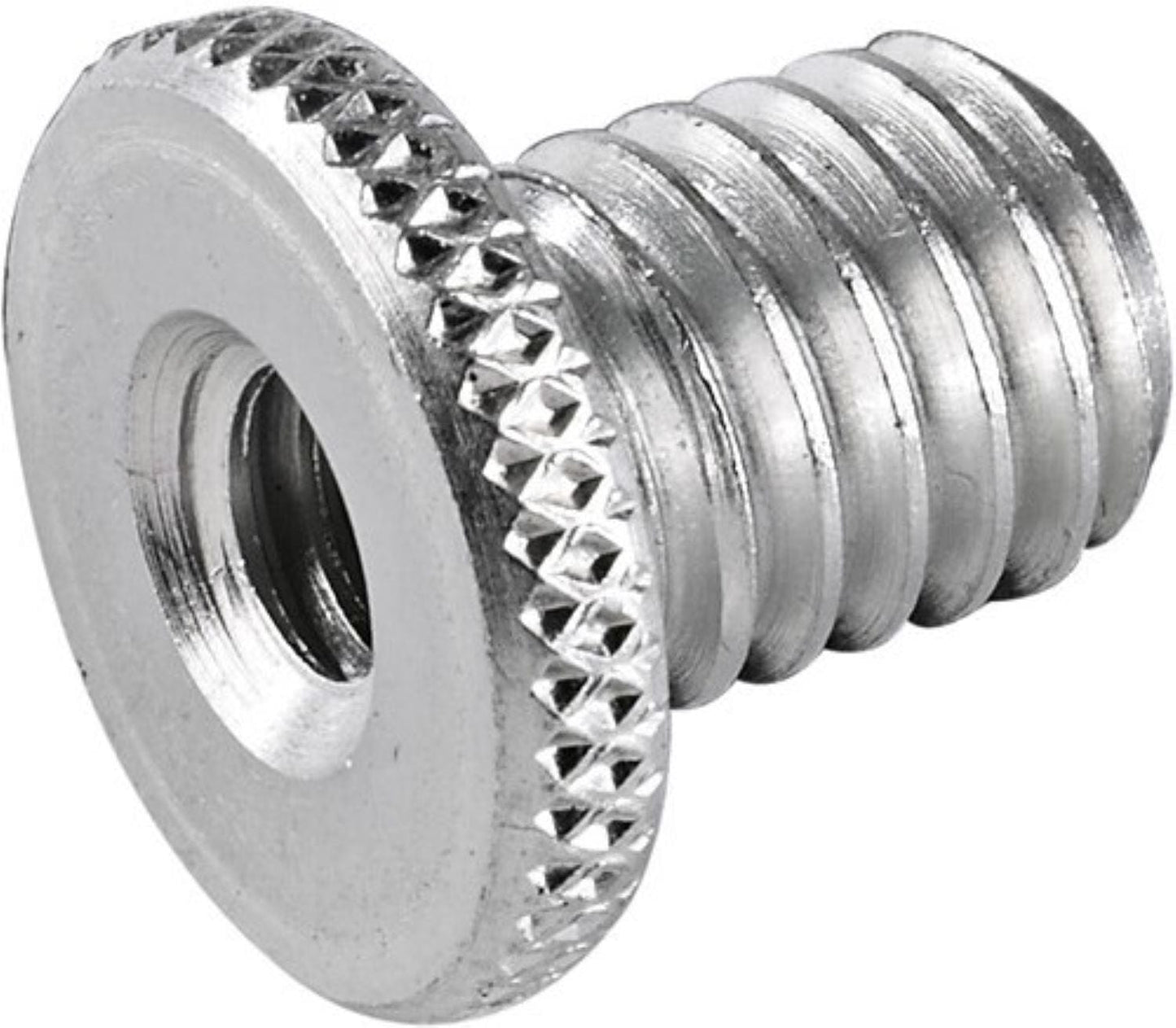 K&M 21770.000.29 Thread Adapter - 3/8" Female Thread - 5/8" 27 Gauge Male Thread - Zinc Plated - PSSL ProSound and Stage Lighting