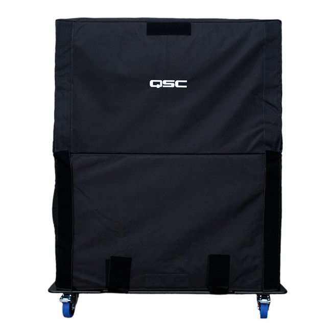 QSC 218-CVRX Soft, Padded Expandable Transport Cover Made With Heavy-Duty Nylon Materials for up to two stacked LS218 Subwoofers