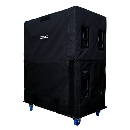 QSC 218-CVRX Soft, Padded Expandable Transport Cover Made With Heavy-Duty Nylon Materials for up to two stacked LS218 Subwoofers