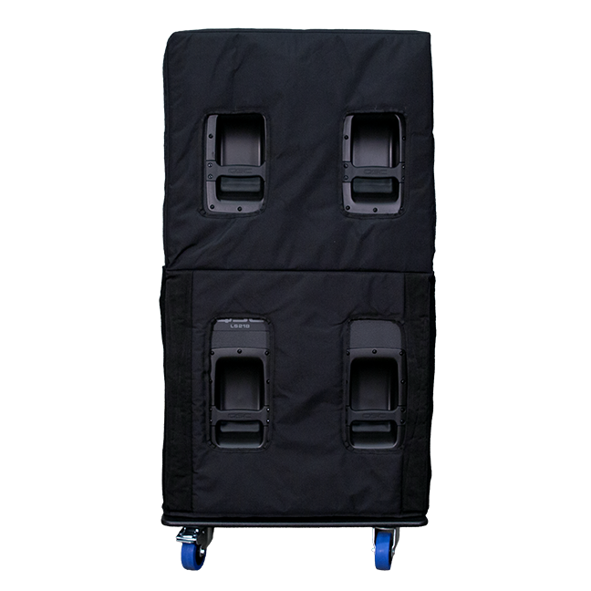 QSC 218-CVRX Soft, Padded Expandable Transport Cover Made With Heavy-Duty Nylon Materials for up to two stacked LS218 Subwoofers