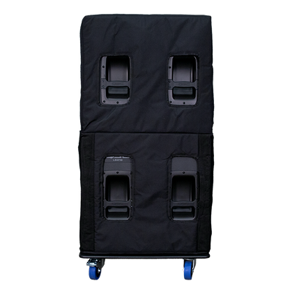 QSC 218-CVRX Soft, Padded Expandable Transport Cover Made With Heavy-Duty Nylon Materials for up to two stacked LS218 Subwoofers
