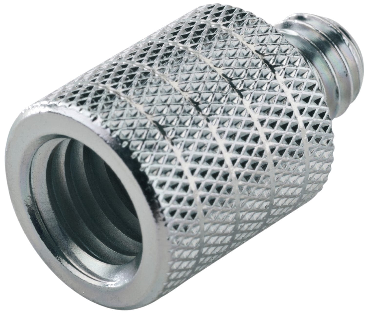 K&M 21800.000.29 Thread Adapter - 1/2" Female Thread - 3/8" Male Thread - Zinc Plated - PSSL ProSound and Stage Lighting