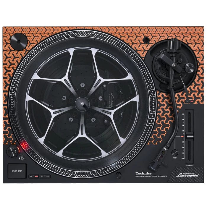Technics SL-1200M7B Direct Drive Turntable - Automobili Lamborghini Orange - Solotech