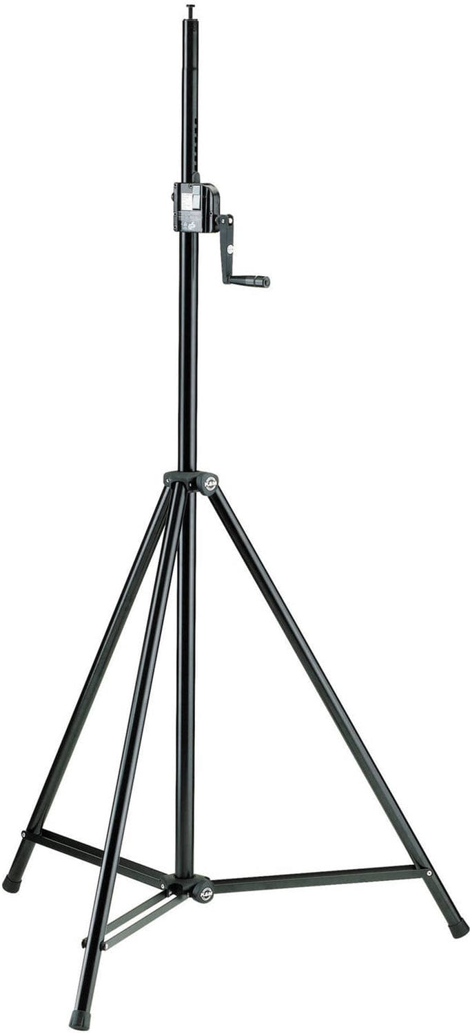 K&M 24610.009.55 Lighting / Speaker Stand - Hand Crank - Black - PSSL ProSound and Stage Lighting