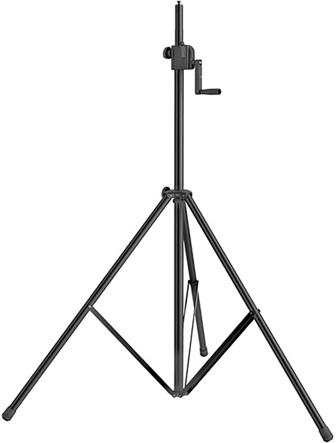 K&M 24615.000.55 Lighting / Speaker Stand - Hand Crank with Auto Lock - Black - PSSL ProSound and Stage Lighting