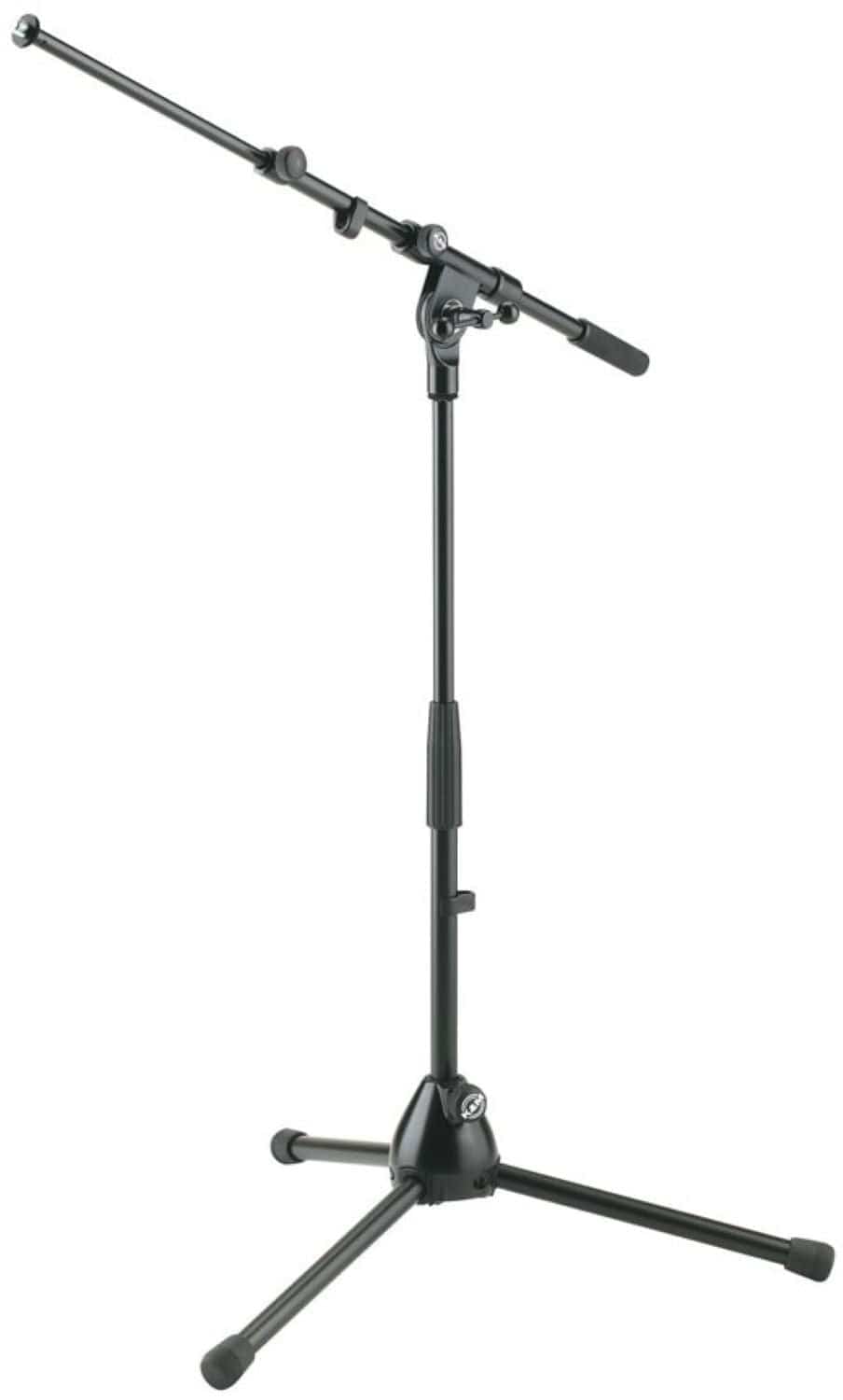 K&M 25900 Telescoping Short Microphone Stand With Telescoping Boom Arm