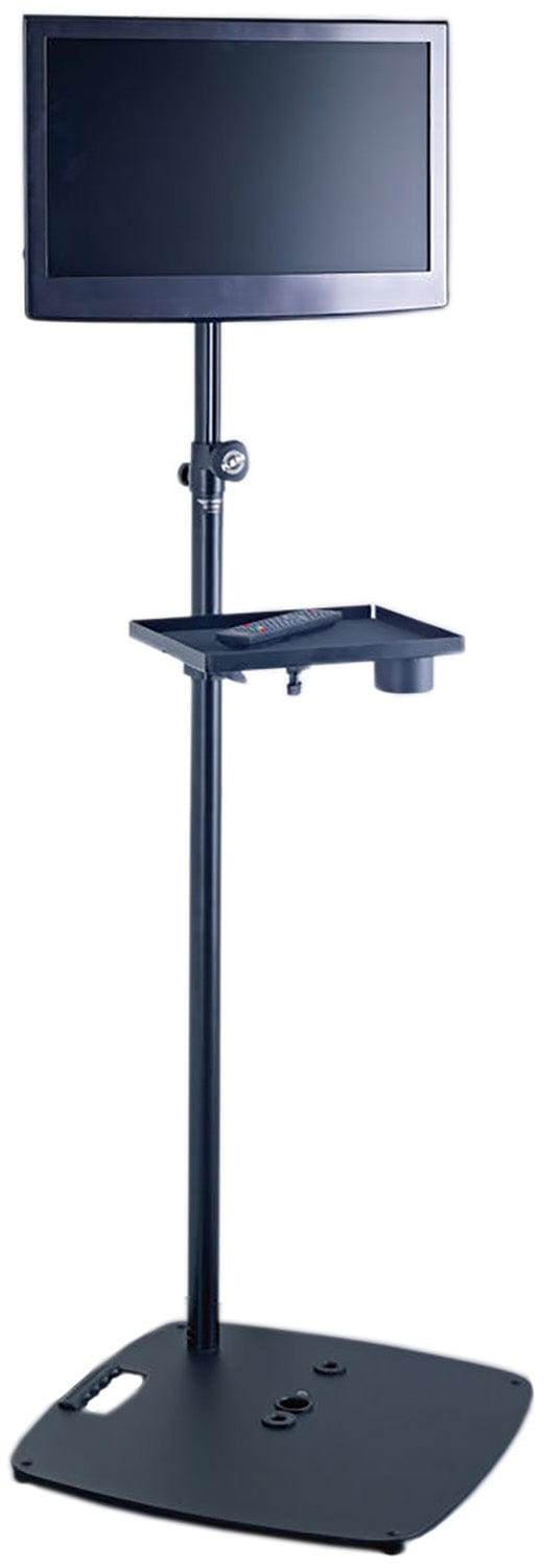 K&M 26706.000.56 Base Plate - 3 Tube Combination - 21.654 x 21.654" - Structured Black - PSSL ProSound and Stage Lighting