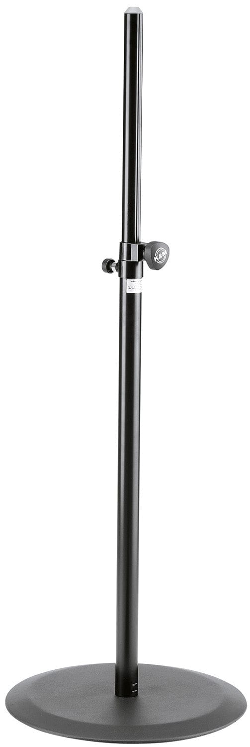 K&M 26735.000.55 Speaker Stand - Cast-Iron Round Base - HT 43.307 to 71.26" - Black - PSSL ProSound and Stage Lighting