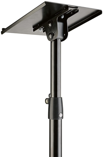 K&M 26754.000.55 Monitor Stand with Tiltable Tray and a Metal Tripod Base - Black - PSSL ProSound and Stage Lighting