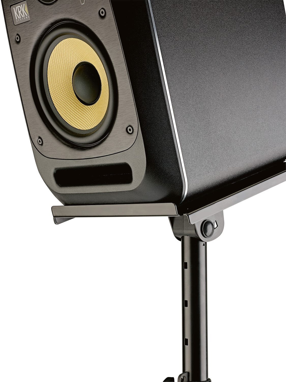 K&M 26754.000.55 Monitor Stand with Tiltable Tray and a Metal Tripod Base - Black - PSSL ProSound and Stage Lighting