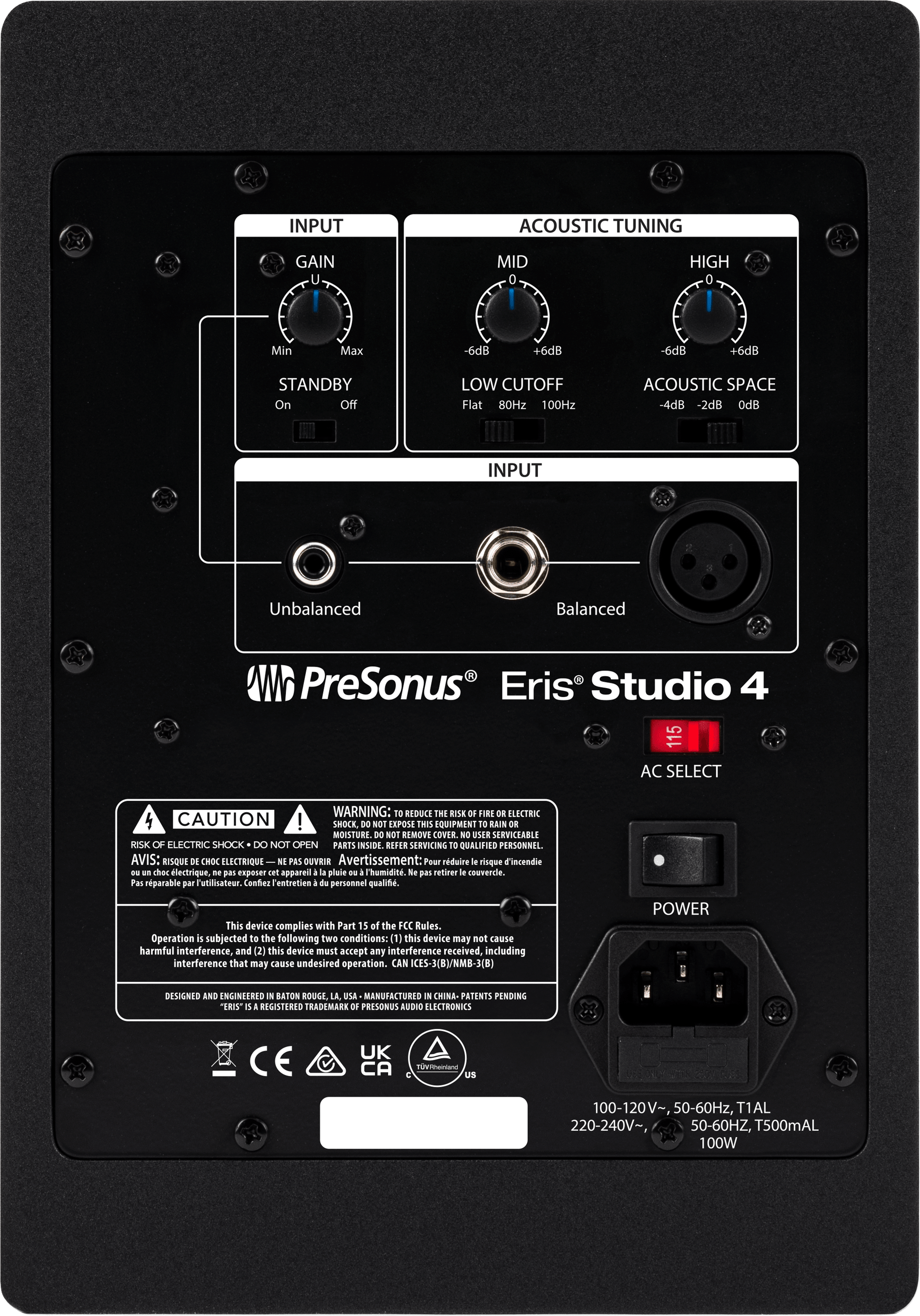 Presonus Eris Studio 4 Active 4.5 Inch Studio Monitor with EBM Waveguide - Solotech