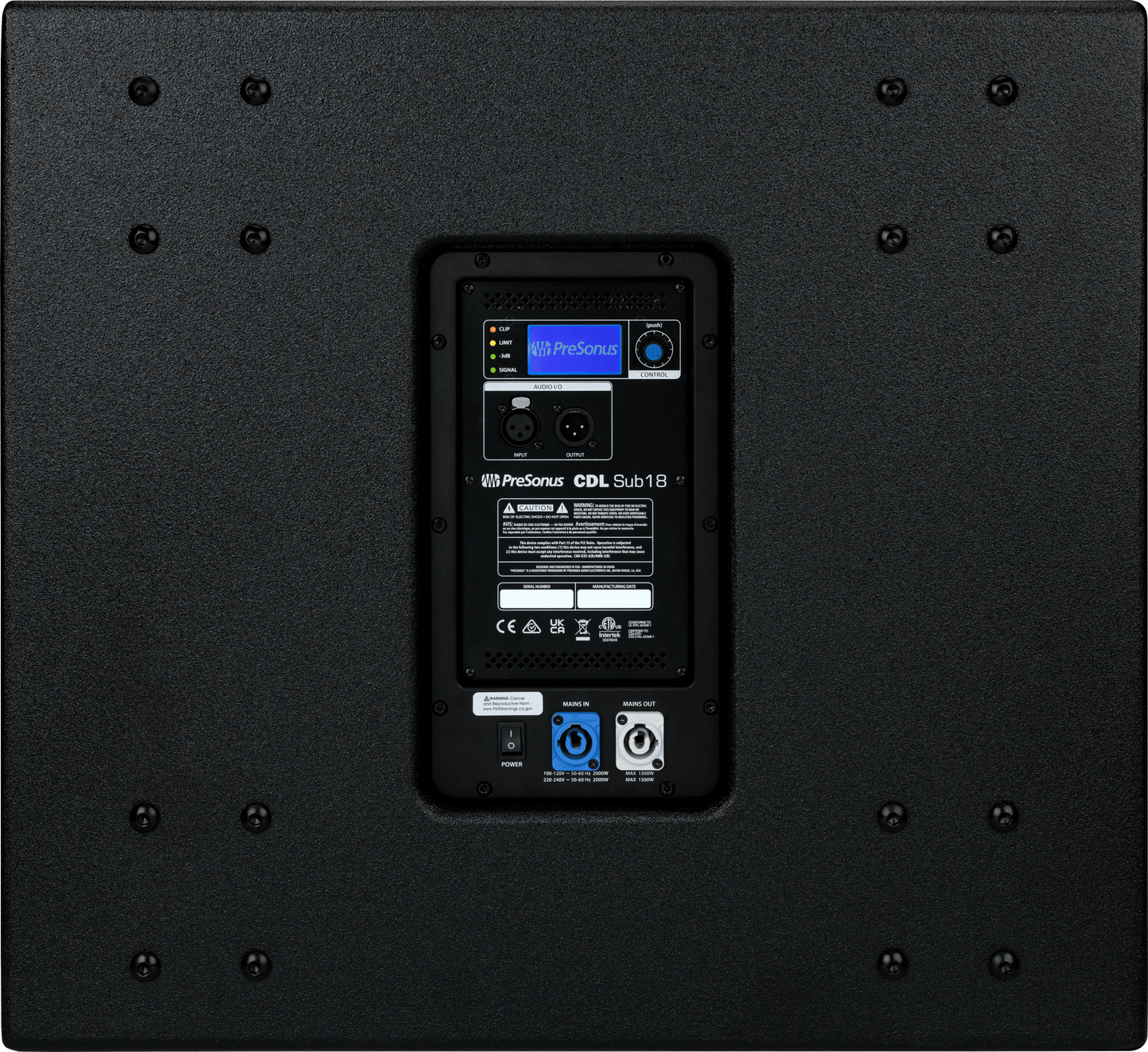 Caisson de basses actif PreSonus CDL Sub18