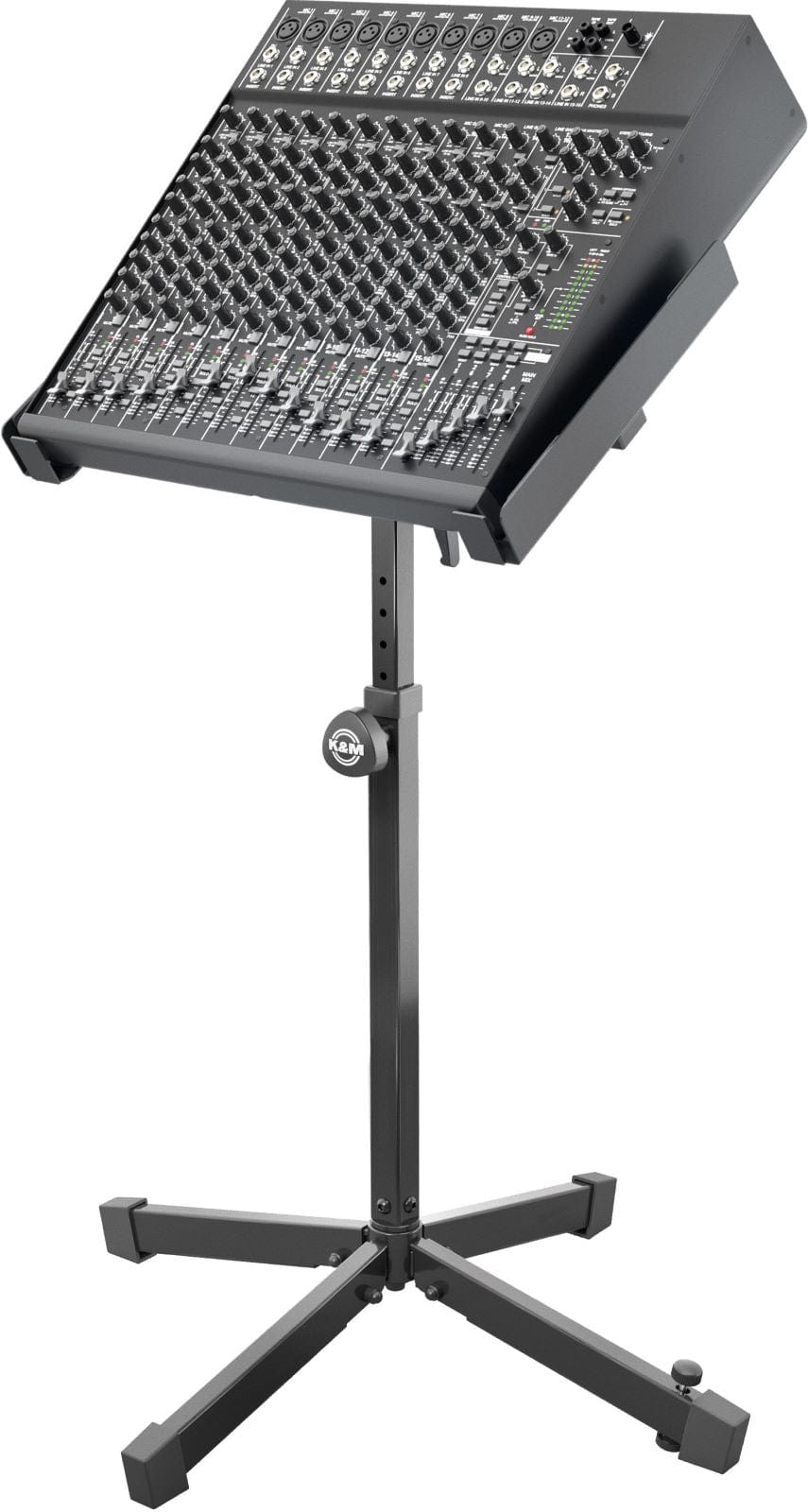 K&M 28075.000.55 Amplifier / Mixer Stand - Black - PSSL ProSound and Stage Lighting