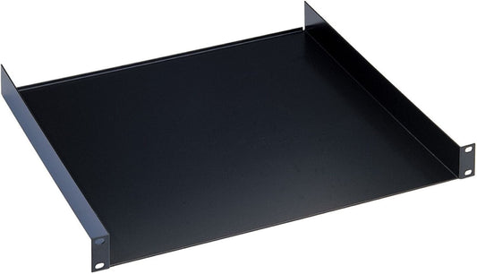 K&M 28481.070.55 Rack Shelf - 1 Space - 19 x 14.961 Inch - Black - ProSound and Stage Lighting