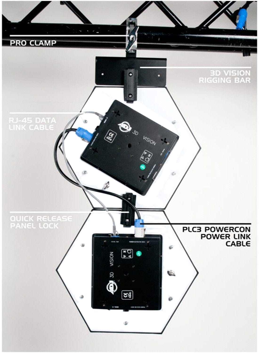 ADJ American DJ 3D Vision Plus Hexagonal RGB LED 3D Effect Panel - ProSound and Stage Lighting