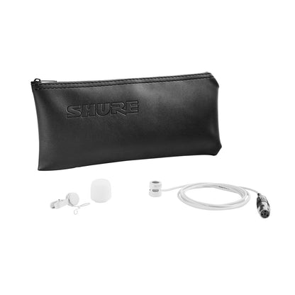 Shure WL185MW/C-TQG Lavalier Microphone - Cardioid - White