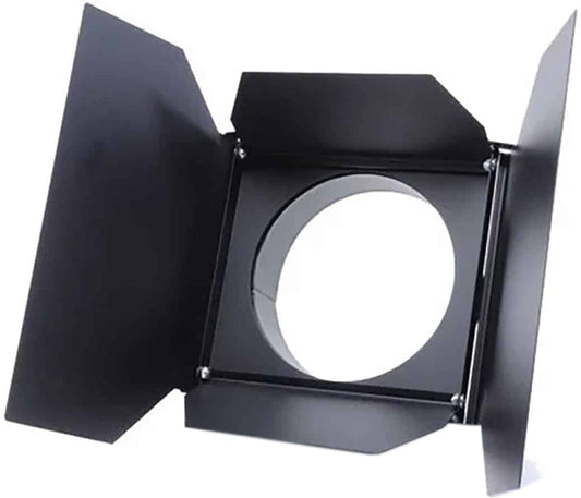 ETC 400BDS Barn Door, 4-Leaf w/ Short Extension Ring, 7.5 In / 190 Mm, Black - PSSL ProSound and Stage Lighting