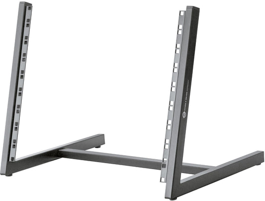 K&M 40900.000.55 Rack Desk Stand - 8 Space Units - Black - PSSL ProSound and Stage Lighting