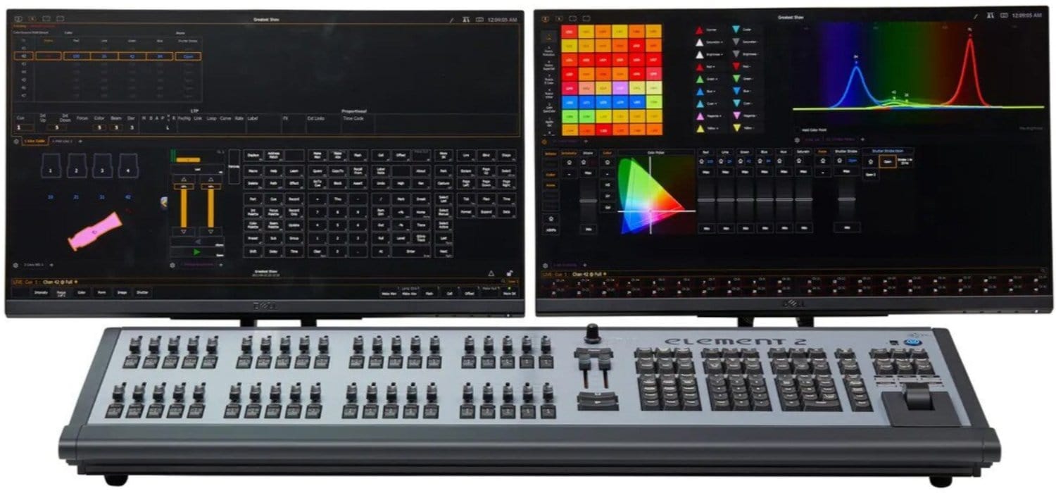 ETC 4331A1012-US Element 2 6K Console - 6,144 Outputs