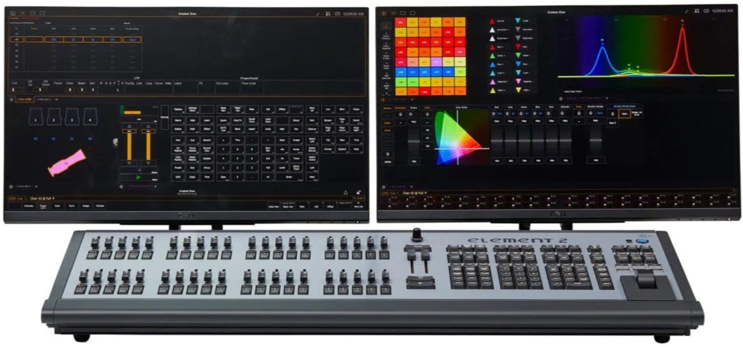 ETC 4331A1012-US Element 2 6K Console - 6,144 Outputs - PSSL ProSound and Stage Lighting