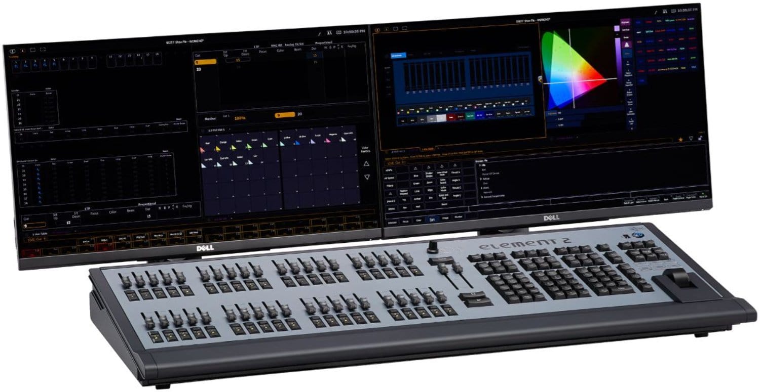 ETC 4331A1012-US Element 2 6K Console - 6,144 Outputs - PSSL ProSound and Stage Lighting