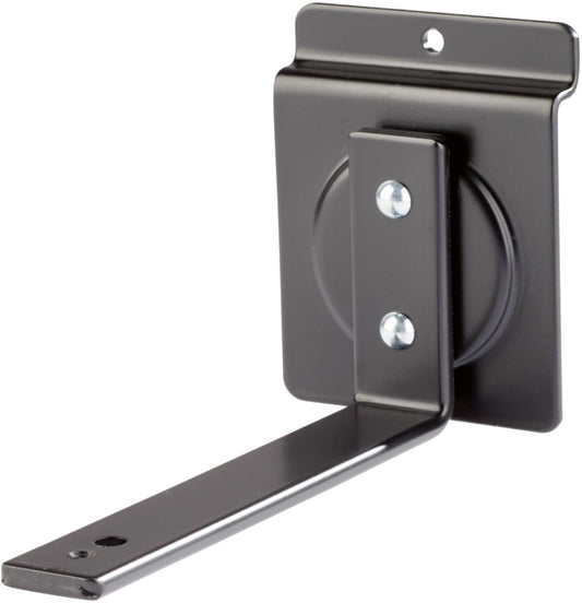 K&M 44192.000.55 Universal Holder for Slat Walls - Black - PSSL ProSound and Stage Lighting