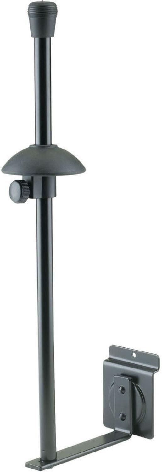 K&M 44250.000.55 Product Holder for Trombone - Slatwall Mount - Black - PSSL ProSound and Stage Lighting