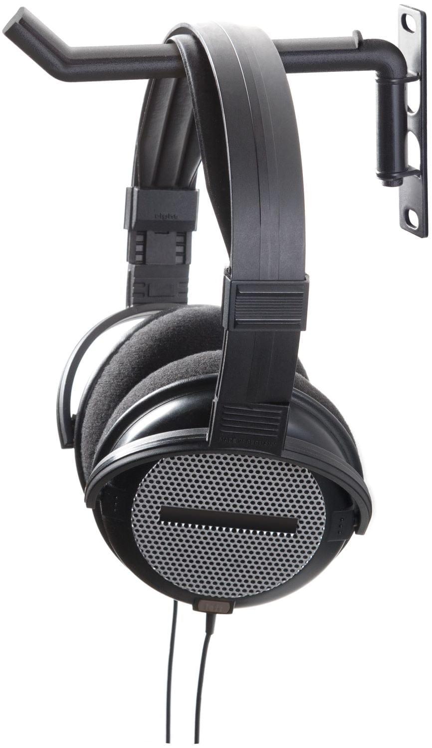 K&M 49302.012.55 Headphone Holder - Black - PSSL ProSound and Stage Lighting