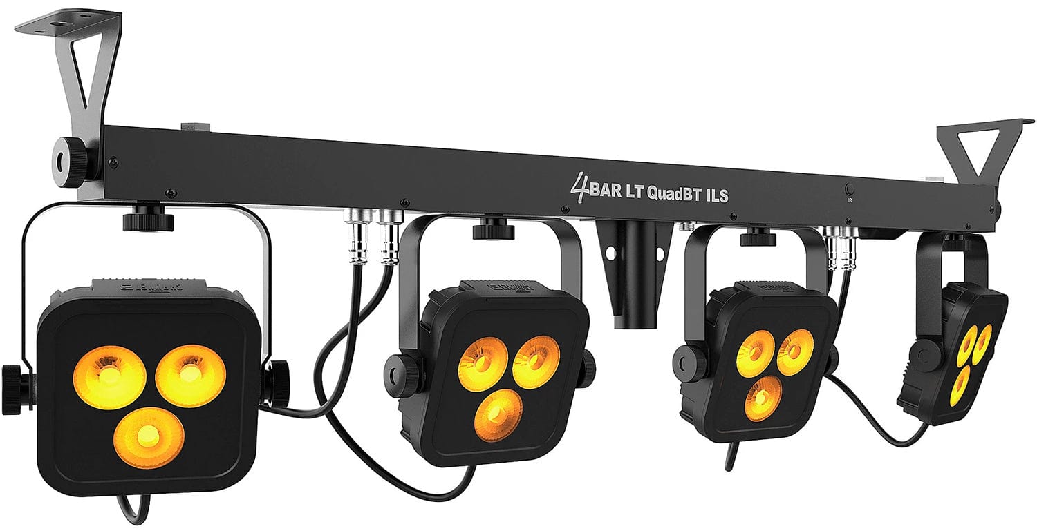 Chauvet 4BARLTQUADBTILS 4BAR LT Quad BT ILS Portable Wash Light System with ILS - PSSL ProSound and Stage Lighting