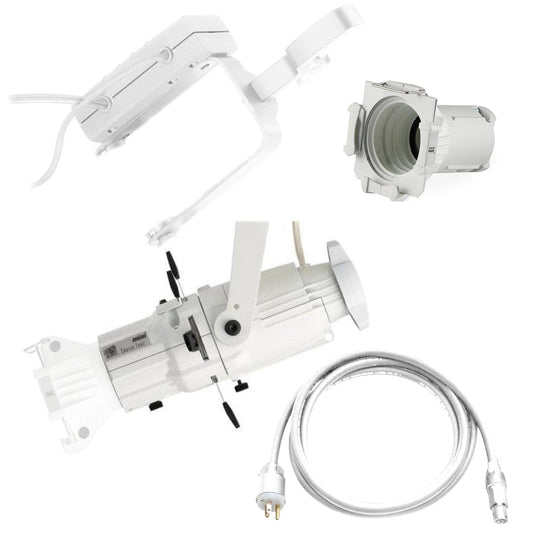ETC Source Four Mini Gallery LED Ellipsoidal 2700 K, 19-Degree Lens Tube with Edison Plug - White (Portable) - PSSL ProSound and Stage Lighting