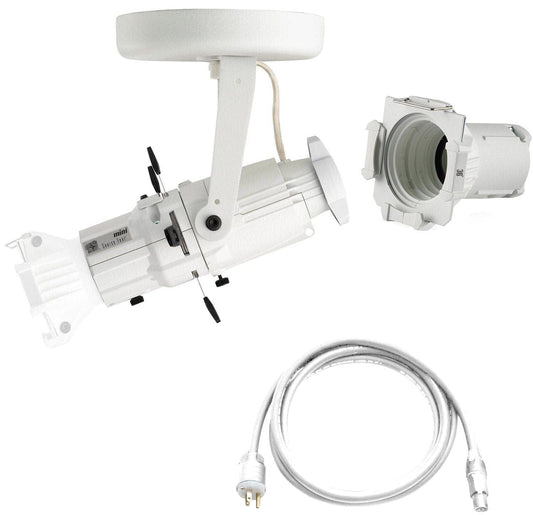 ETC Source Four Mini LED Ellipsoidal 3000 K, 36-Degree Lens Tube with Edison Plug - White (Canopy) - PSSL ProSound and Stage Lighting