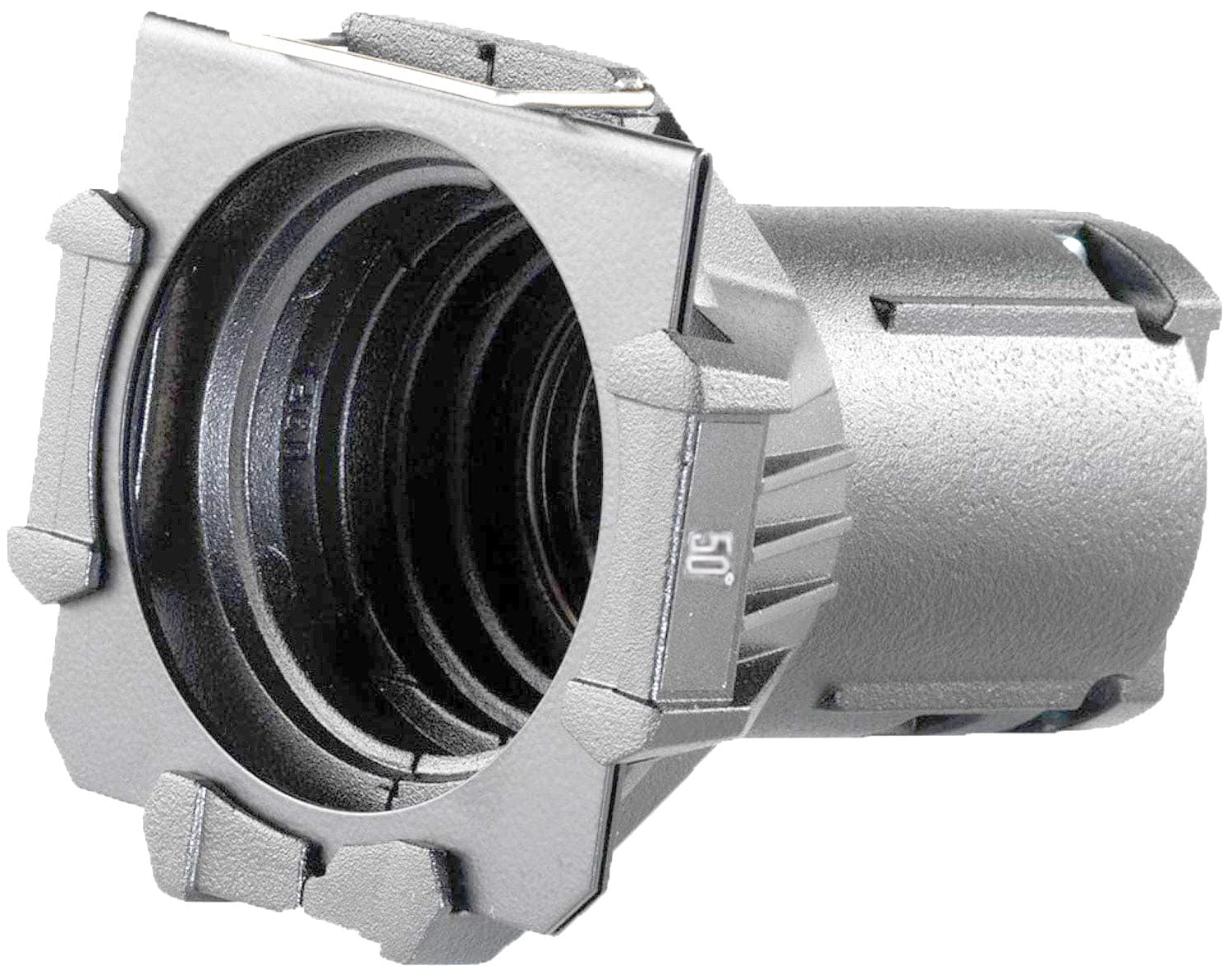 ETC Source Four Mini LED Ellipsoidal 5000 K, 50-Degree Lens Tube with Edison Plug - Silver (Portable) - PSSL ProSound and Stage Lighting