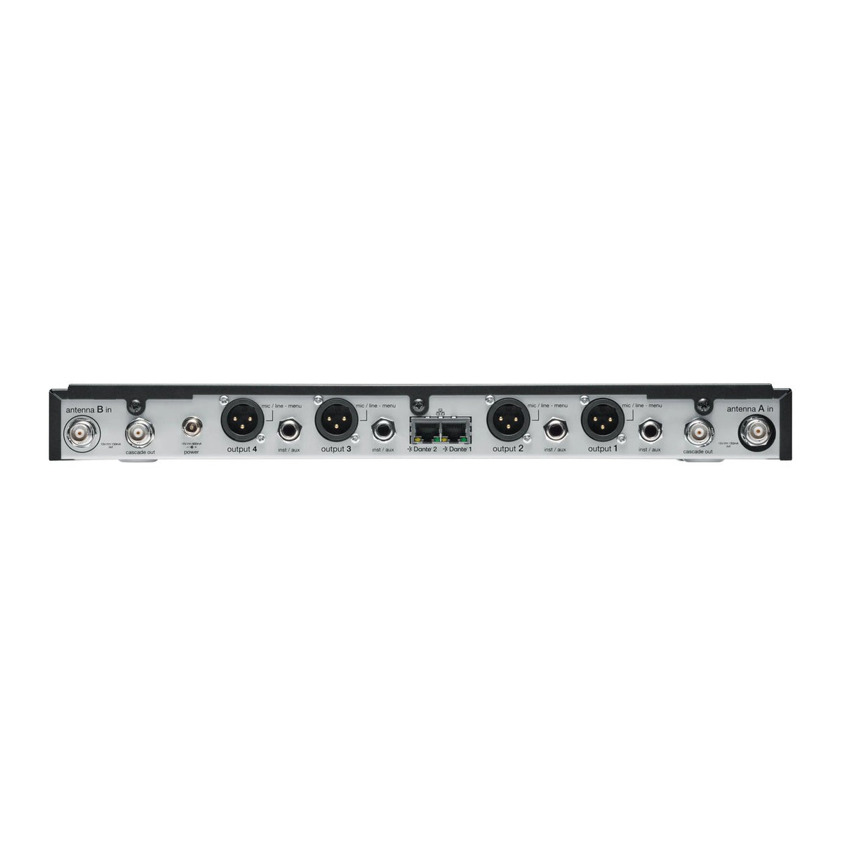 Shure SLXD4QDAN+=-G57 Wireless Receiver, Quad, Dante
