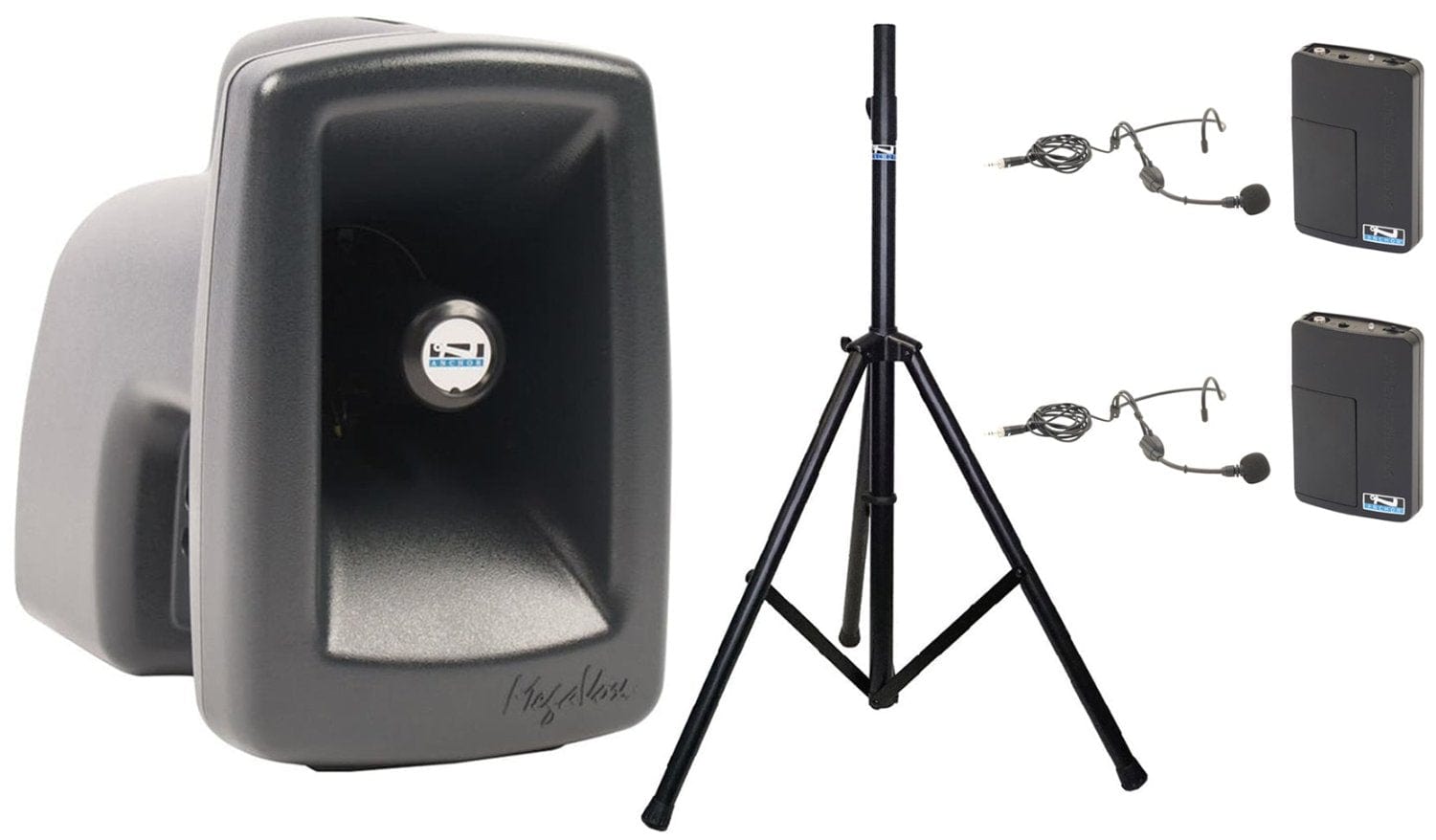 Anchor Audio 511250 MegaVox System 2 - 2x Headband Wireless Microphones - PSSL ProSound and Stage Lighting