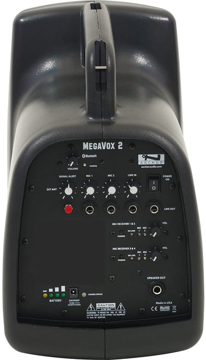 Anchor Audio 512470 MegaVox System 4 - 4x Collar Wireless Microphones - PSSL ProSound and Stage Lighting