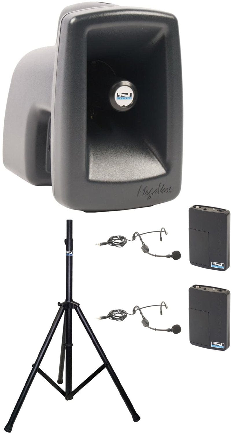 Anchor Audio 514250 MegaVox System X2 - Anchor-Air / 2x Headband Wireless Microphones - PSSL ProSound and Stage Lighting