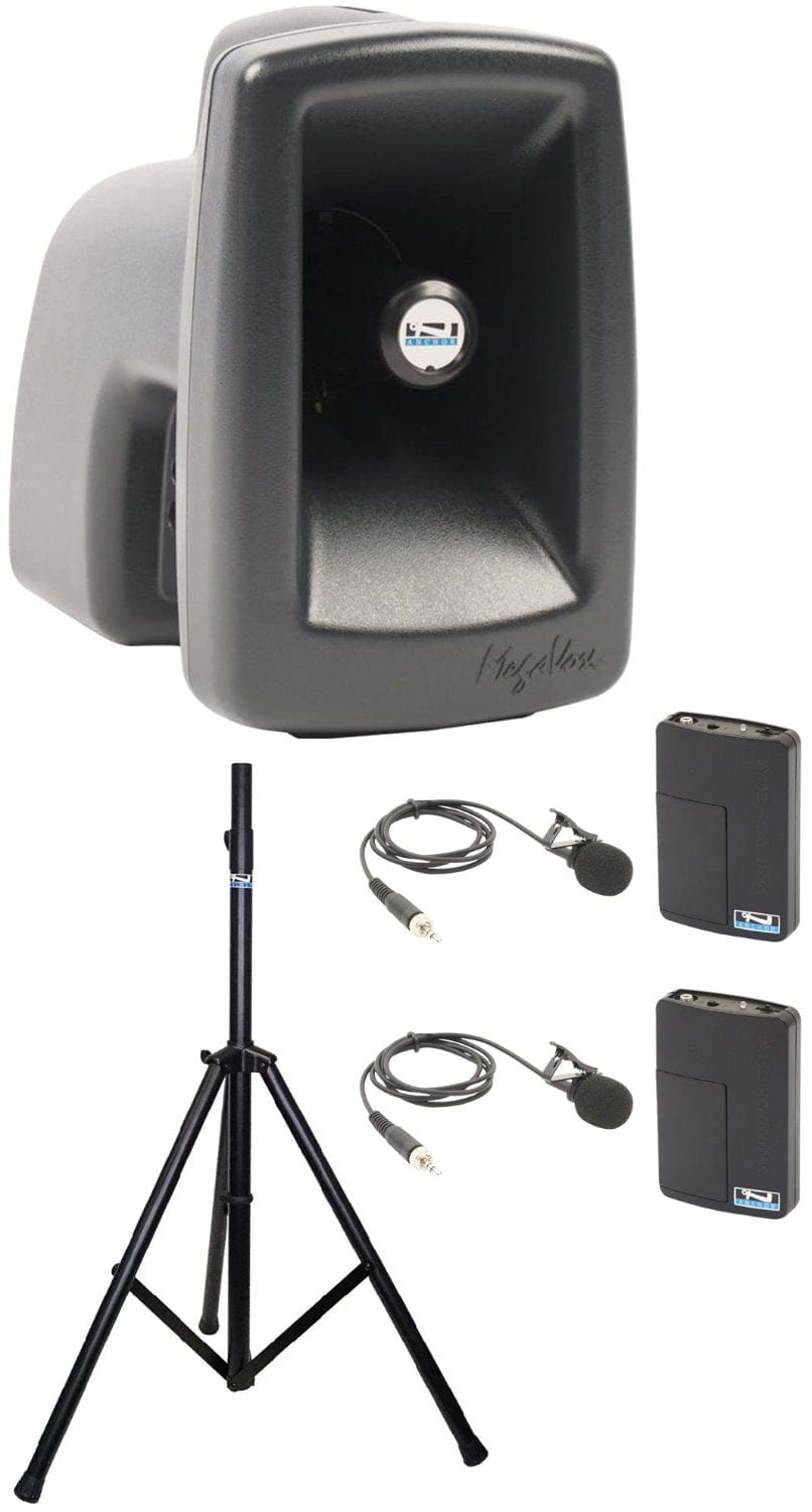 Anchor Audio 514260 MegaVox System X2 - Anchor-Air / 2x Lapel Wireless Microphones - PSSL ProSound and Stage Lighting