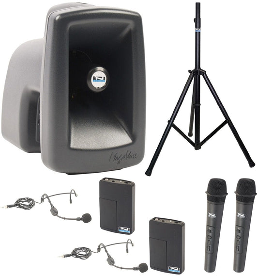 Anchor Audio 515425 MegaVox System X4 - Anchor-Air / 2x Handheld / 2x Headband Wireless Microphones - PSSL ProSound and Stage Lighting