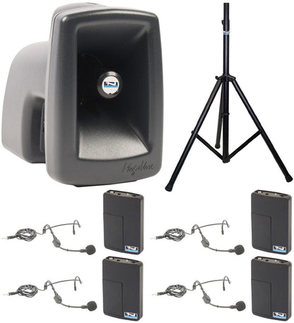 Anchor Audio 515450 MegaVox System X4 - Anchor-Air / 4x Headband Wireless Microphones - PSSL ProSound and Stage Lighting