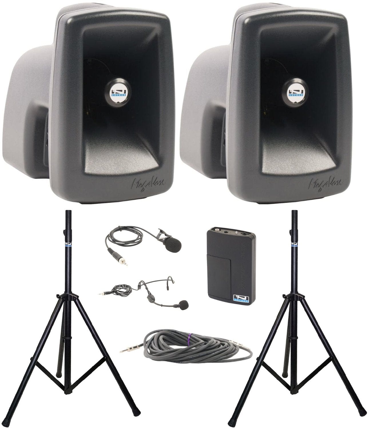 Anchor Audio 545190 MegaVox Pair COMP 1 - Lapel / Headband Wireless Microphones - PSSL ProSound and Stage Lighting