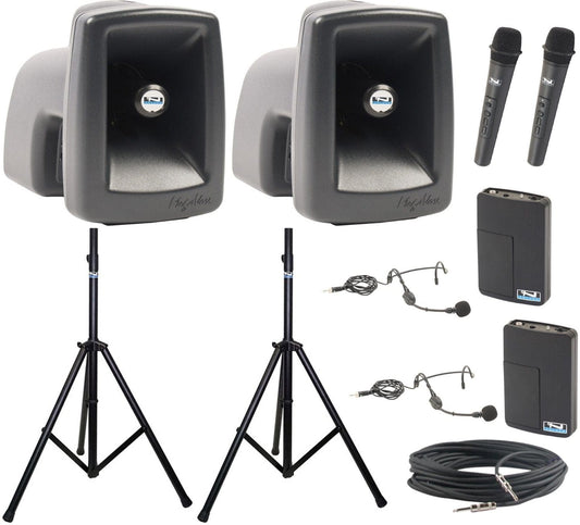 Anchor Audio 545425 MegaVox Pair COMP 4 - 2x Handheld / 2x Headband Wireless Microphones - PSSL ProSound and Stage Lighting