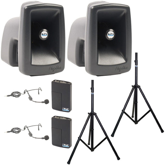 Anchor Audio 560250 MegaVox Pair AIR X2 - Anchor-Air / 2x Headband Wireless Microphones - PSSL ProSound and Stage Lighting