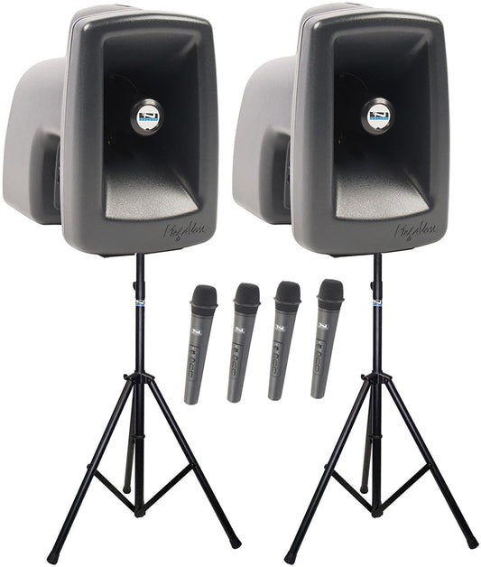 Anchor Audio 560400 MegaVox Pair AIR X4 - Anchor-Air / 4x Handheld Wireless Microphones - PSSL ProSound and Stage Lighting