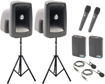 Anchor Audio 560430 MegaVox Pair AIR X4 - Anchor-Air / 2x Handheld / 2x Lapel Wireless Mics - PSSL ProSound and Stage Lighting