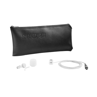 Shure WL185MW/C-LM3 Lavalier Microphone - Cardioid - White