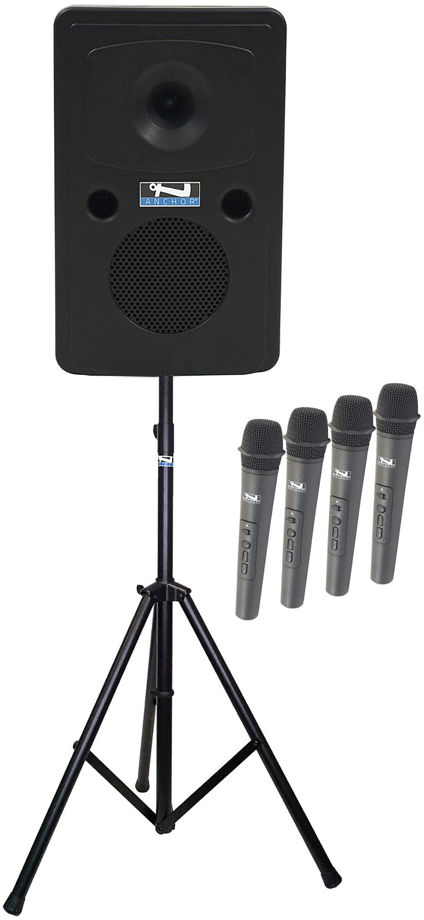 Anchor Audio 612400 Go Getter 2 System 4 - Anchor-Air / 4x Handheld Wireless Microphones - PSSL ProSound and Stage Lighting