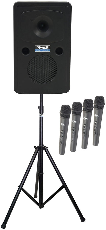 Anchor Audio 612400 Go Getter 2 System 4 - Anchor-Air / 4x Handheld Wireless Microphones - PSSL ProSound and Stage Lighting